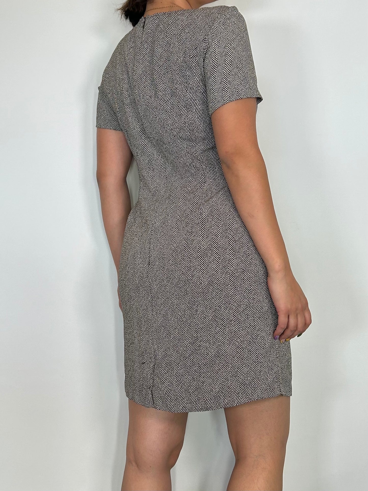 Vintage Patterned Mini Dress
