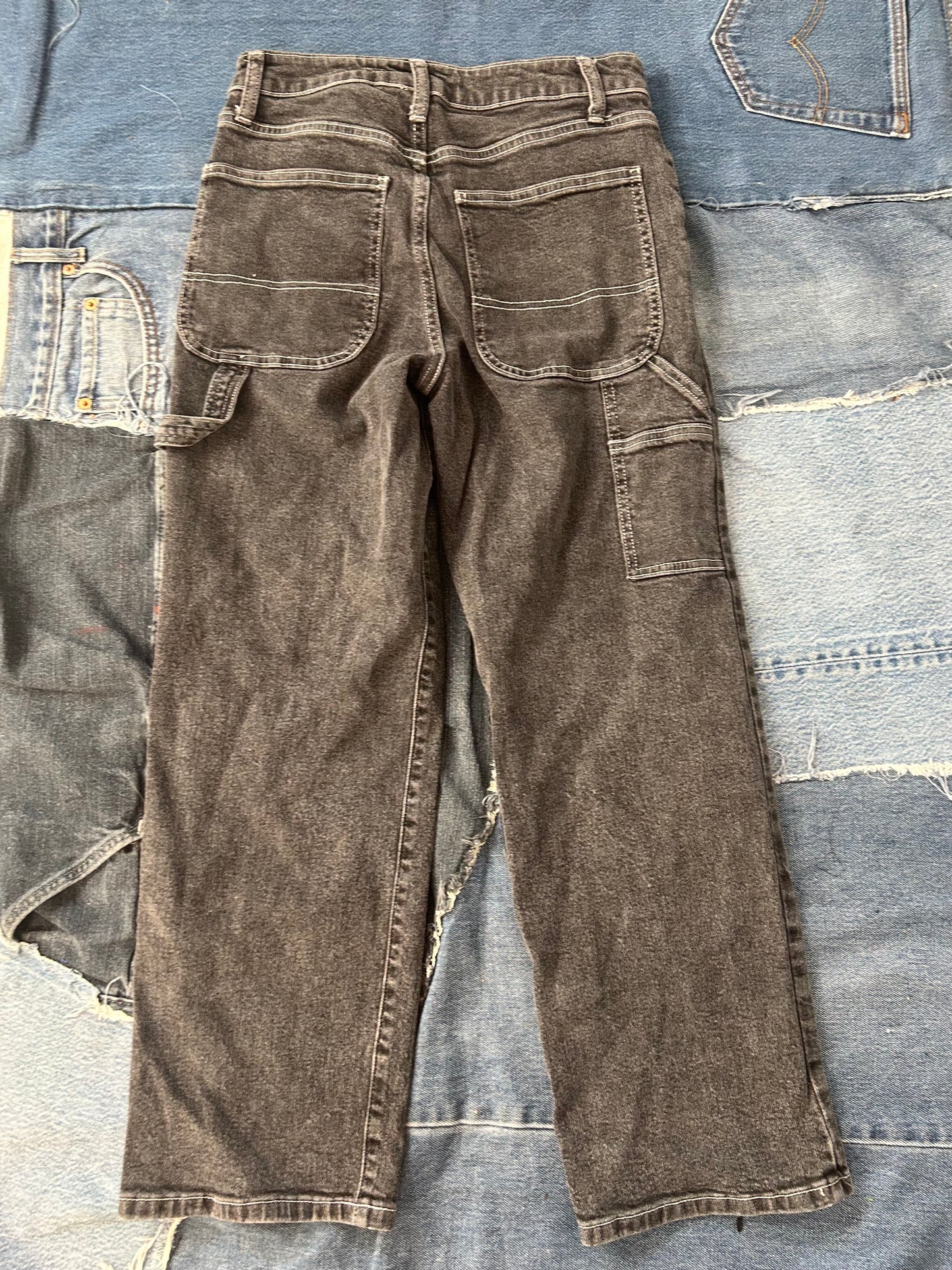 Faded Black Painter Jeans