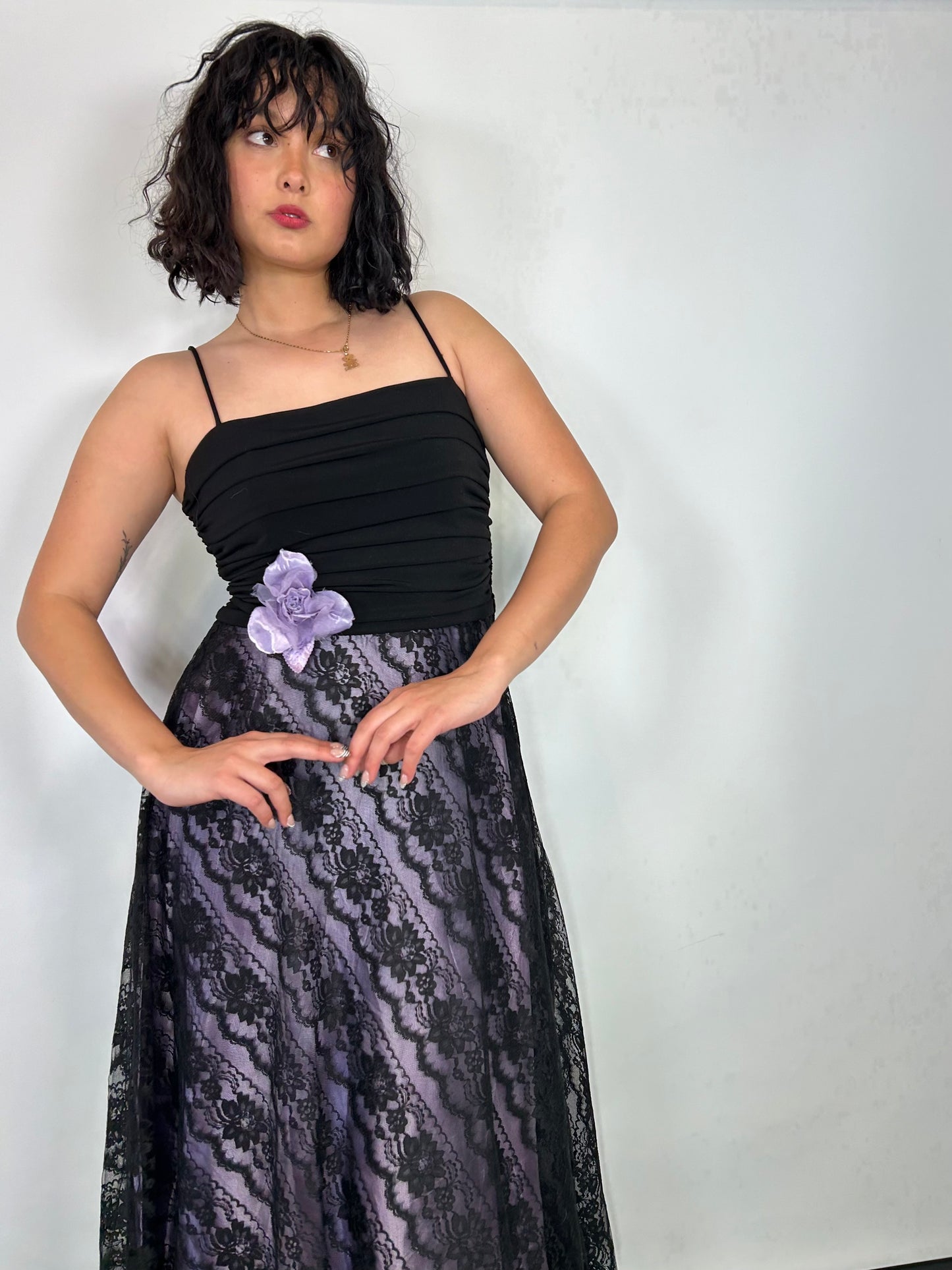 Vintage Purple Lacey Dress