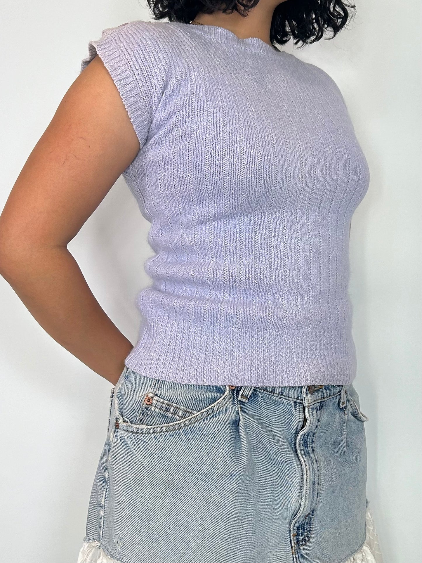 Vintage Lilac Sweater Top