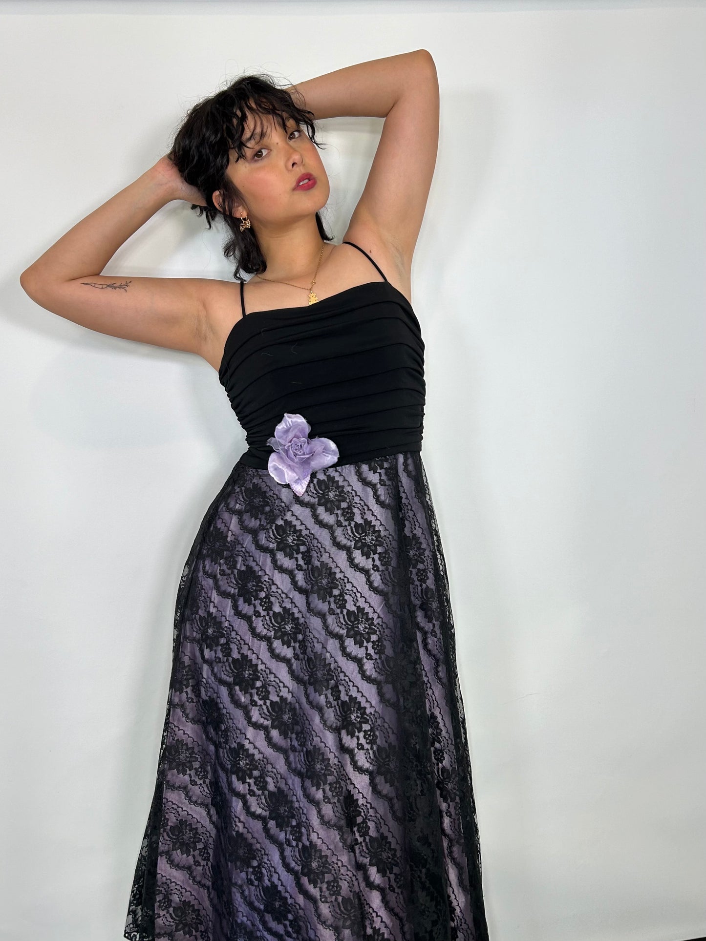 Vintage Purple Lacey Dress