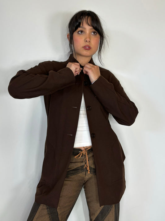 Brown Button up Coat