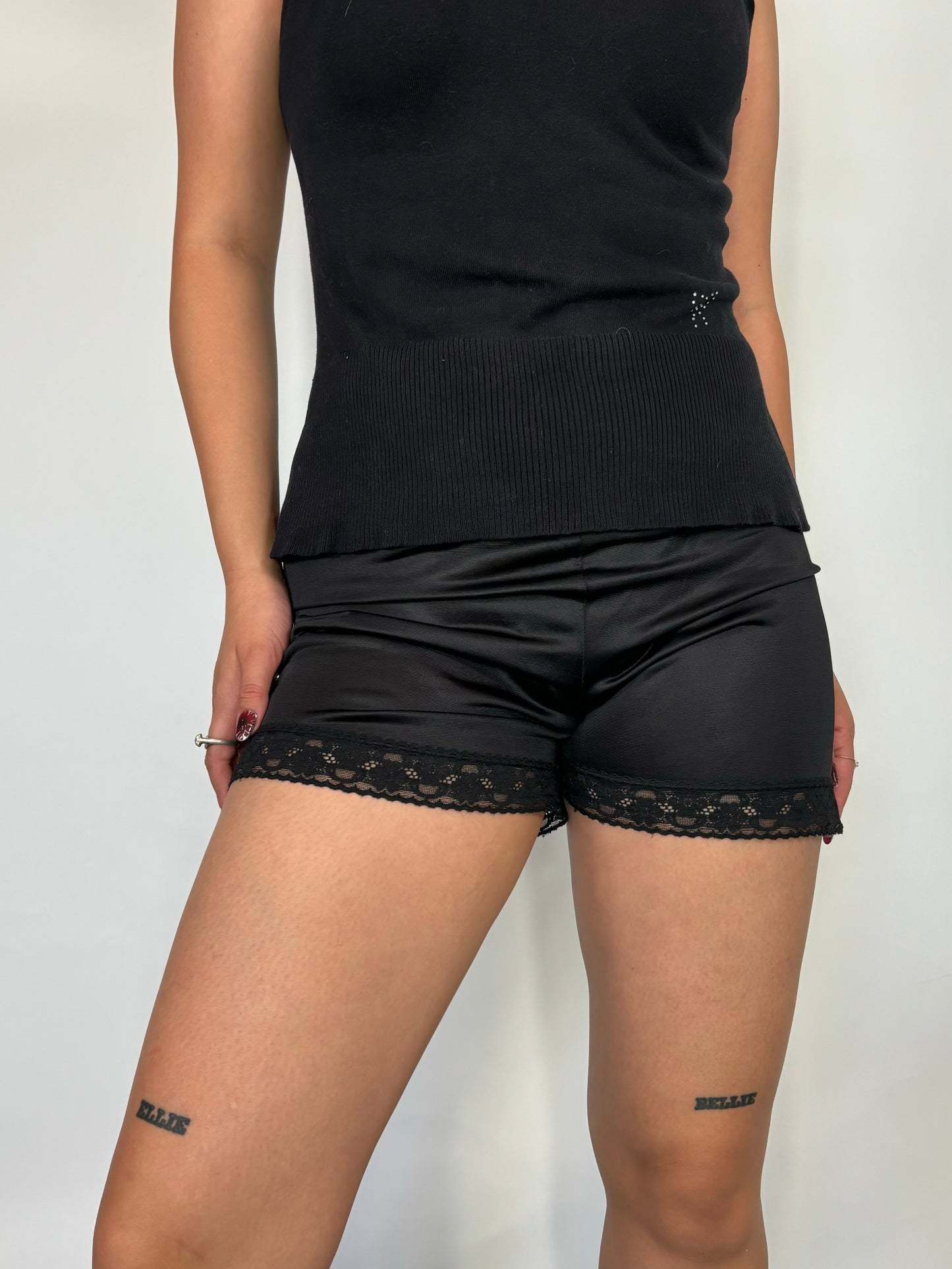 Black Lacey Shorts