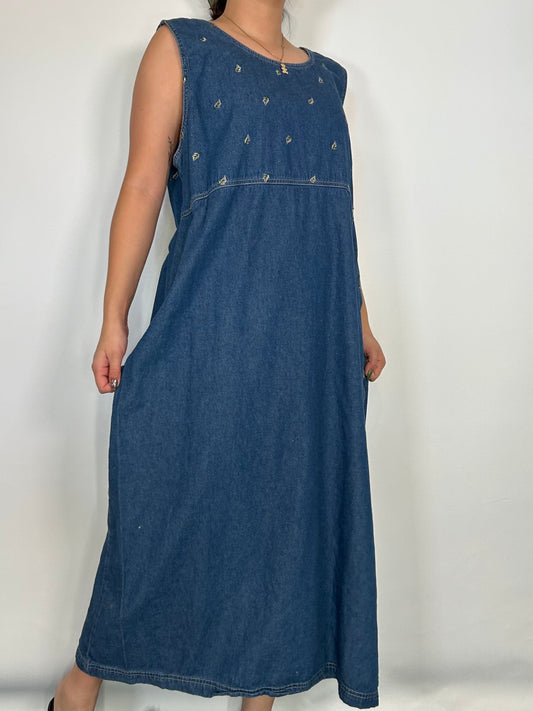 Vintage Denim Button up Dress