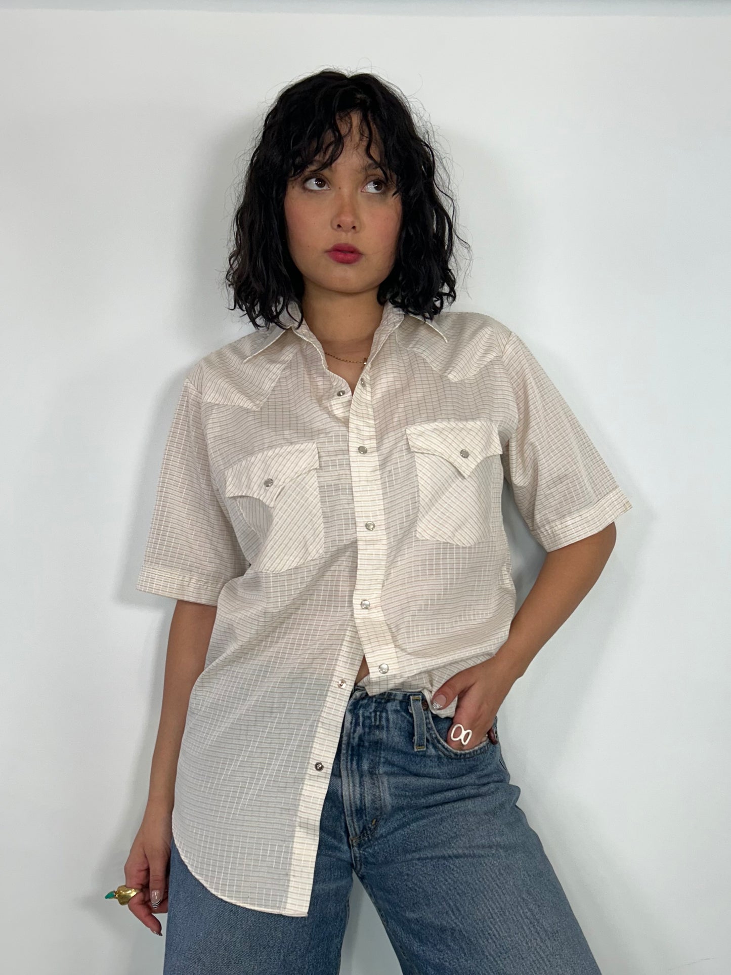 Vintage Pearl Snap Short Sleeve