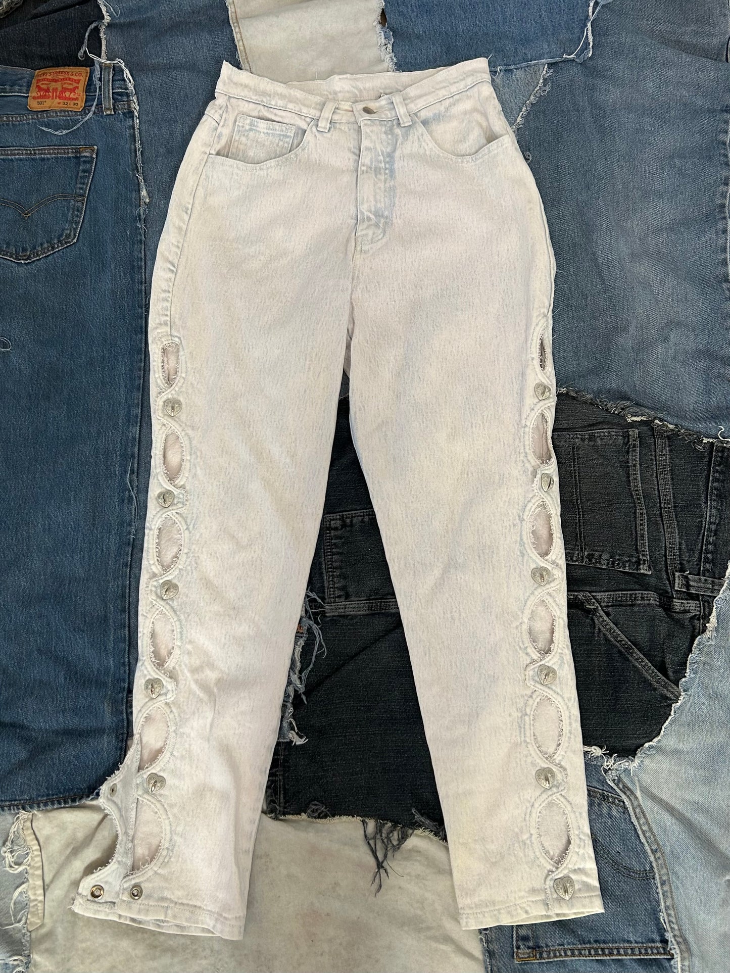 Vintage Stefano Heart Snap Jeans