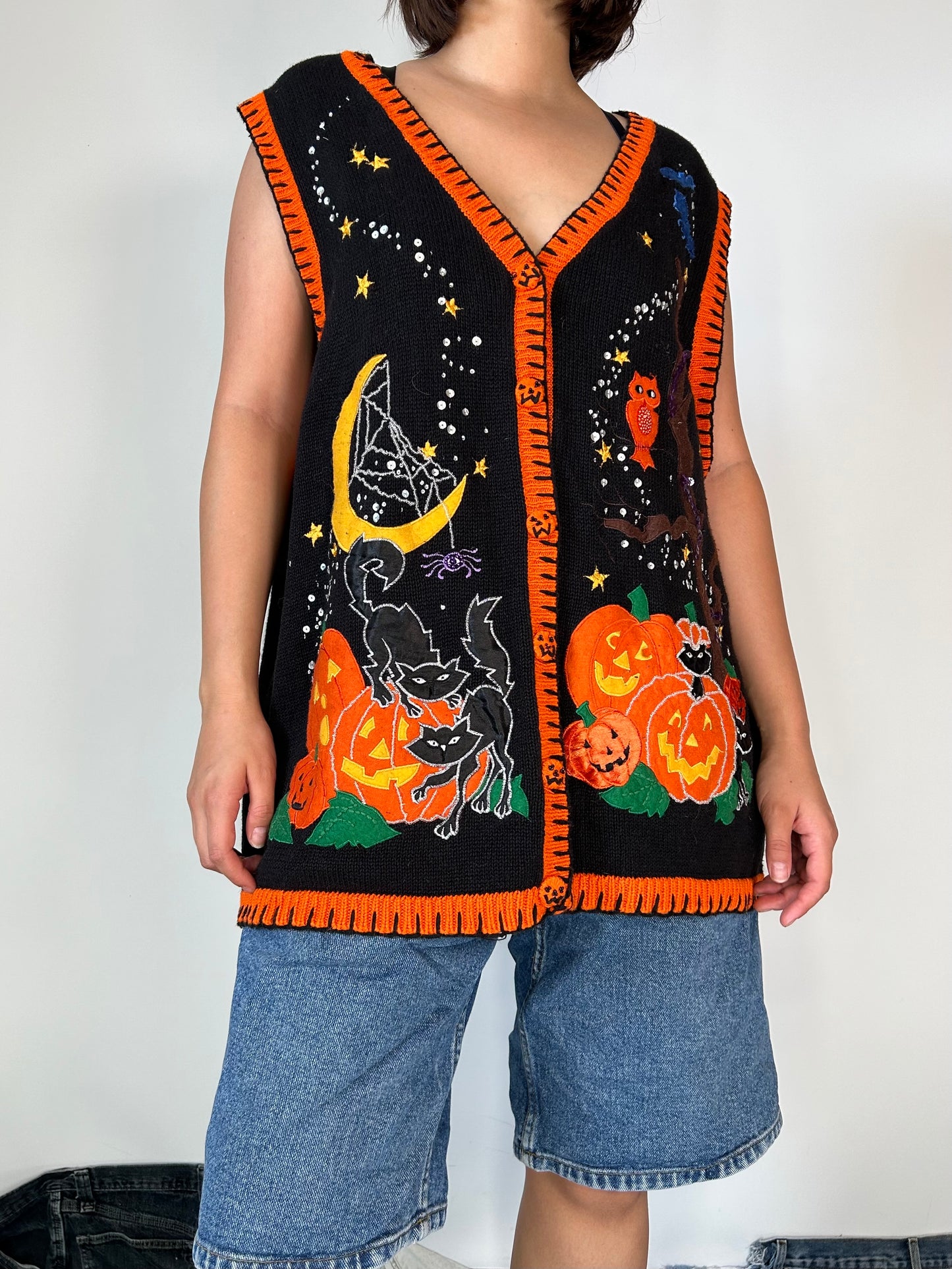 Spooky Pumpkin Patch Vest