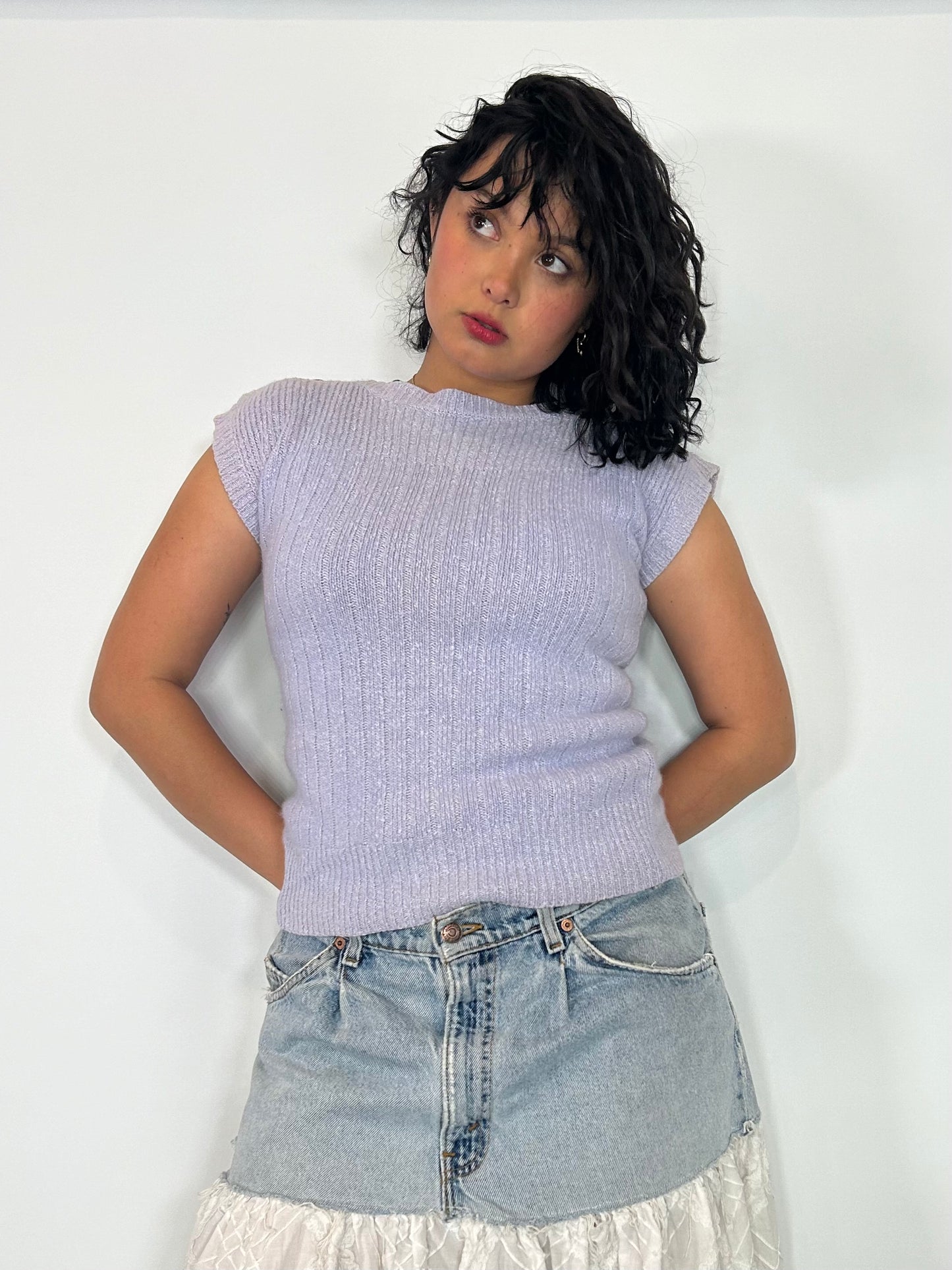 Vintage Lilac Sweater Top