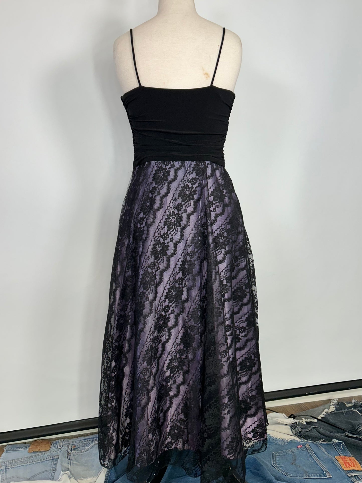 Vintage Purple Lacey Dress