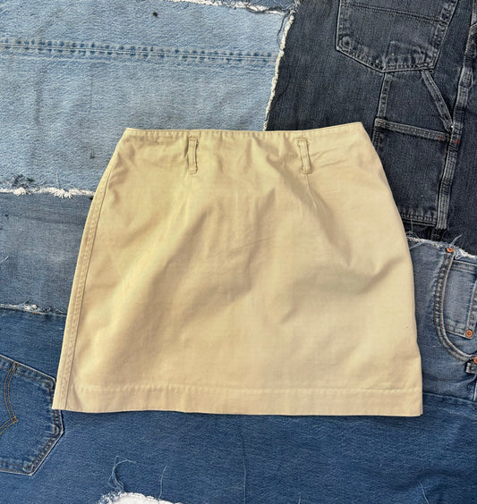 Vintage Tan Mini Skirt