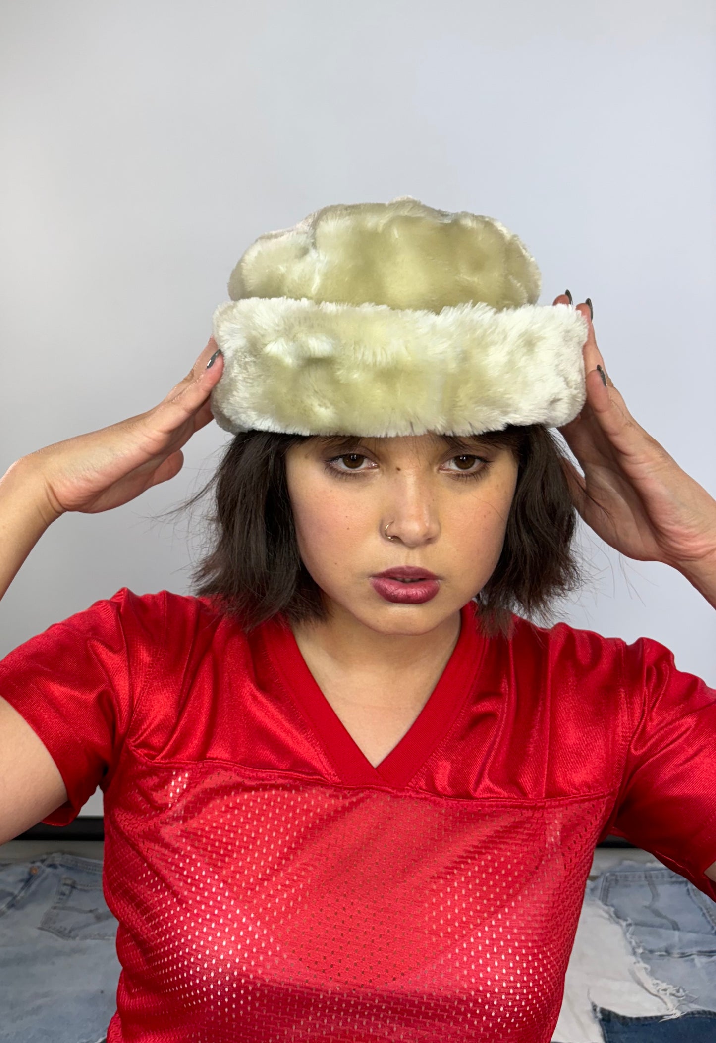 Vintage Tan Fur Hat